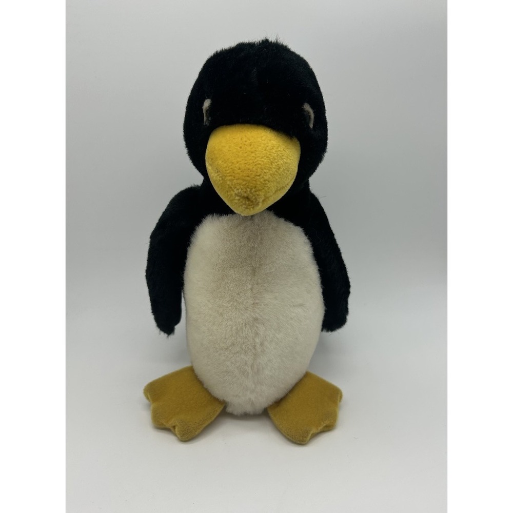 Russ Berrie Po Po Penguin Plush Unisex 8.5" Black White Stuffed Animal Bird